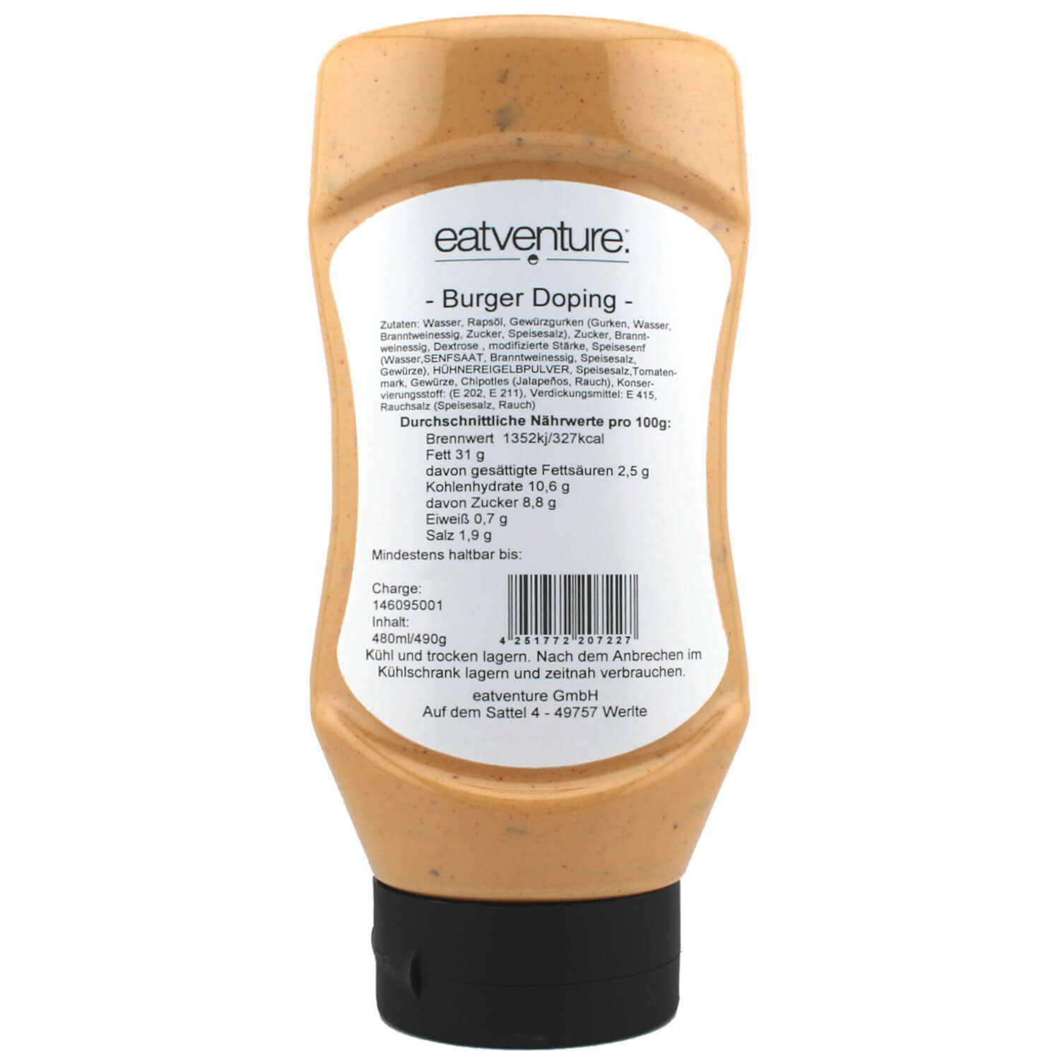 Eatventure Burger Doping, BBQ Mayonnaise, 480ml