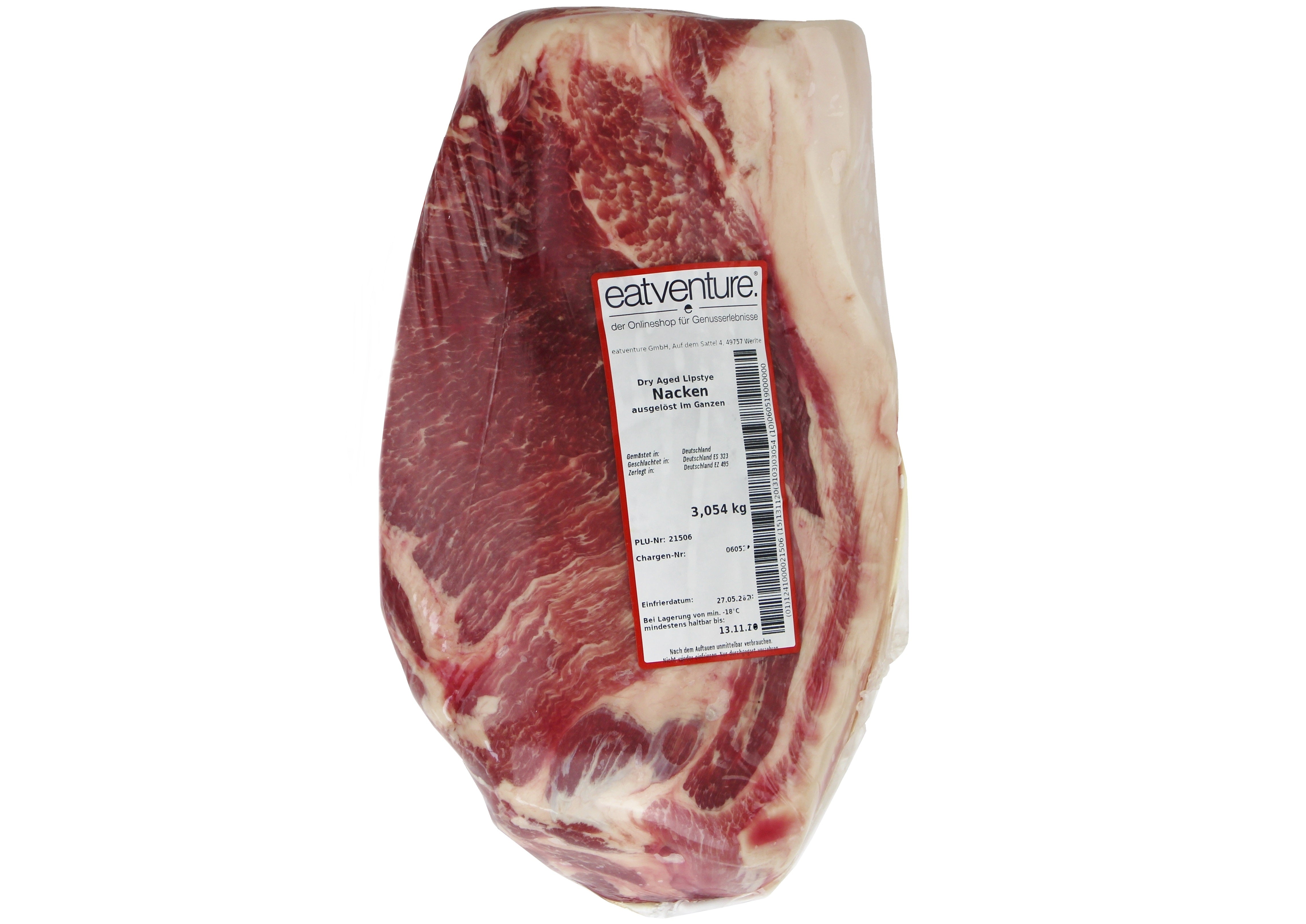 Lipstye Strohschwein Nacken, 6 Wochen Dry Aged