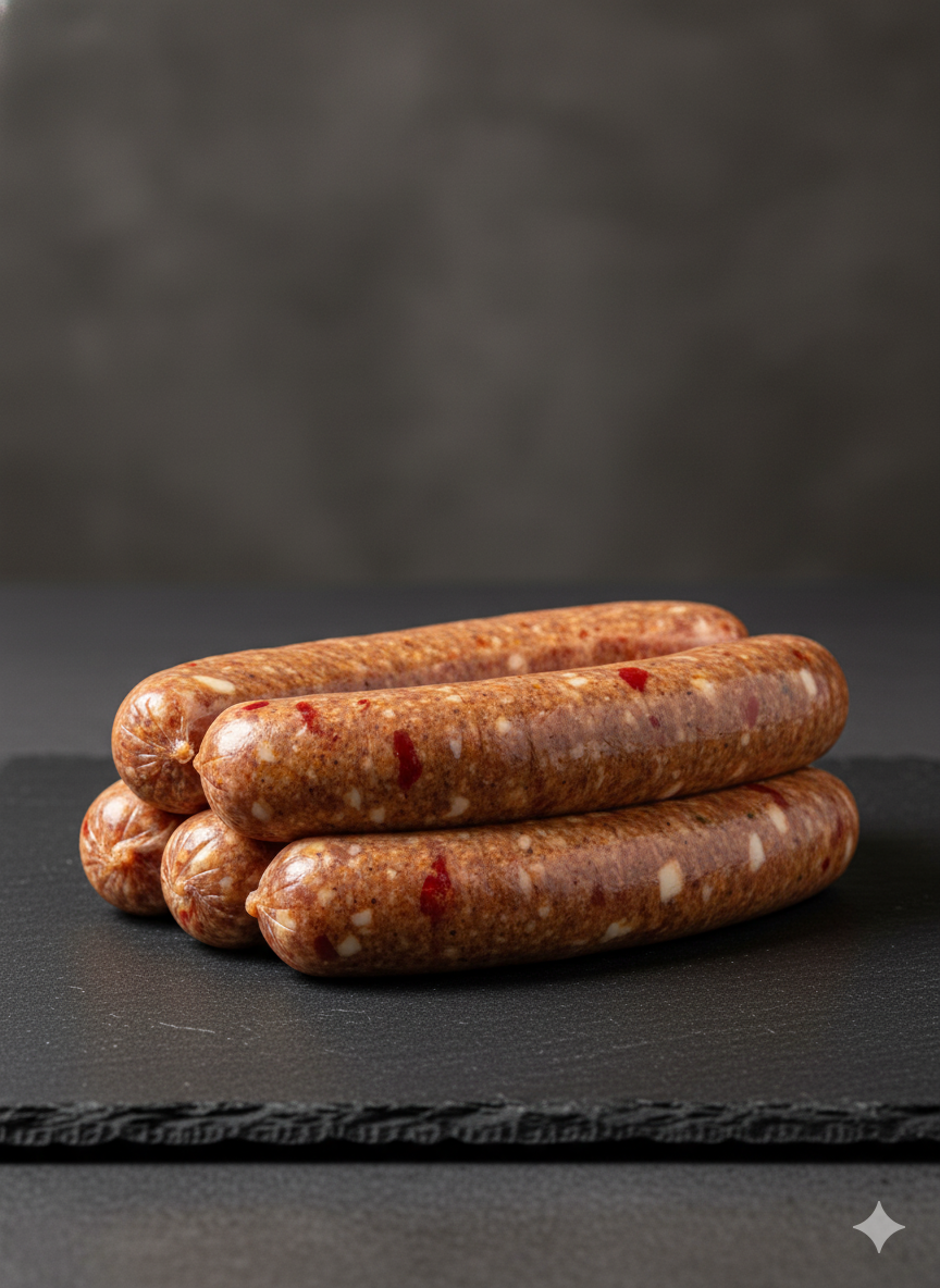 4x Chili Cheese Bratwurst | 100% Fullblood Wagyu | Meat'n'Food