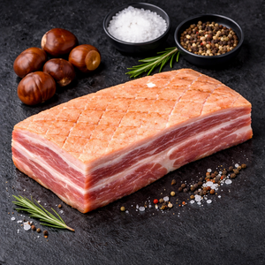 Galicisches Kastanienschwein Bauch ohne Knochen