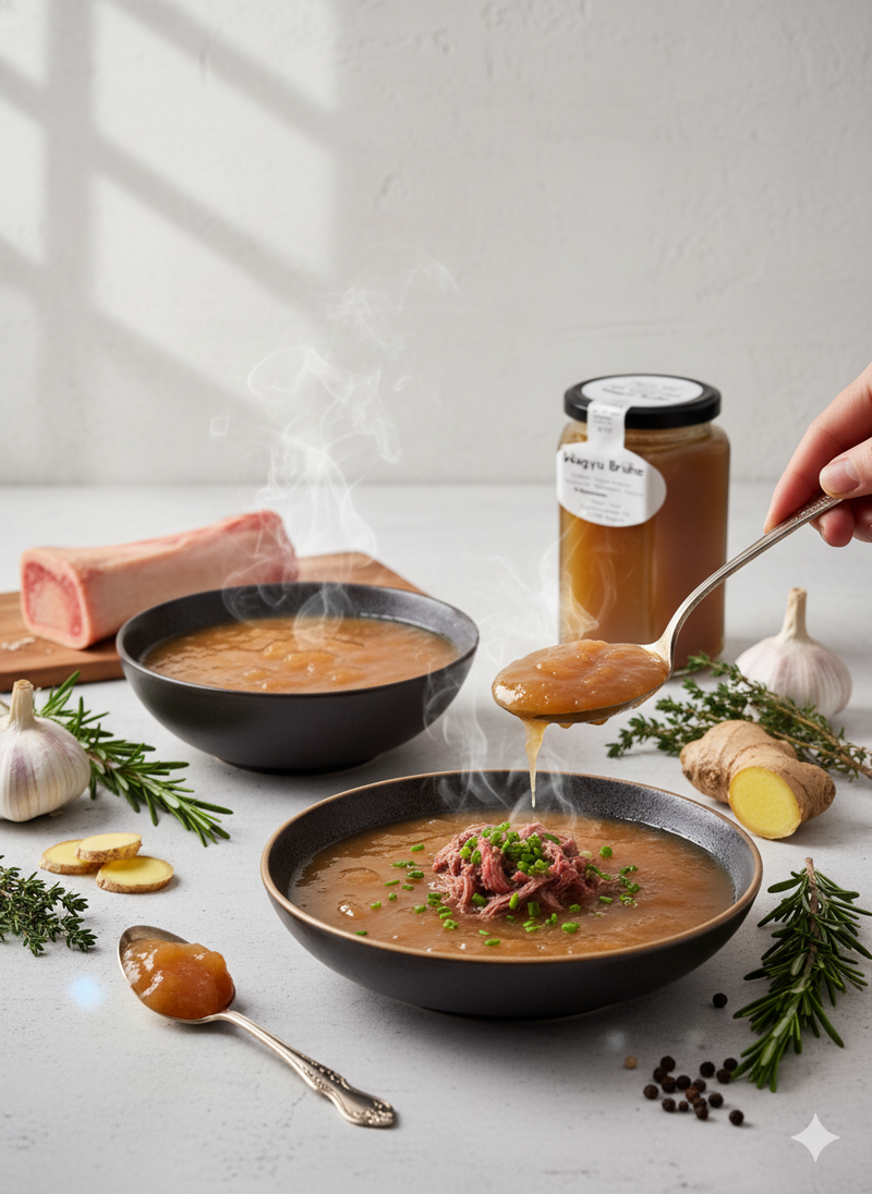 Wagyu Knochenbrühe | Kollagen Power für Darm und Gelenke | Meat'n'Food