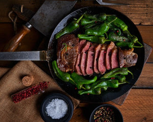 Biru Wagyu Ribeye Steak, 8 Wochen ShioMizu Aged in der Pfanne